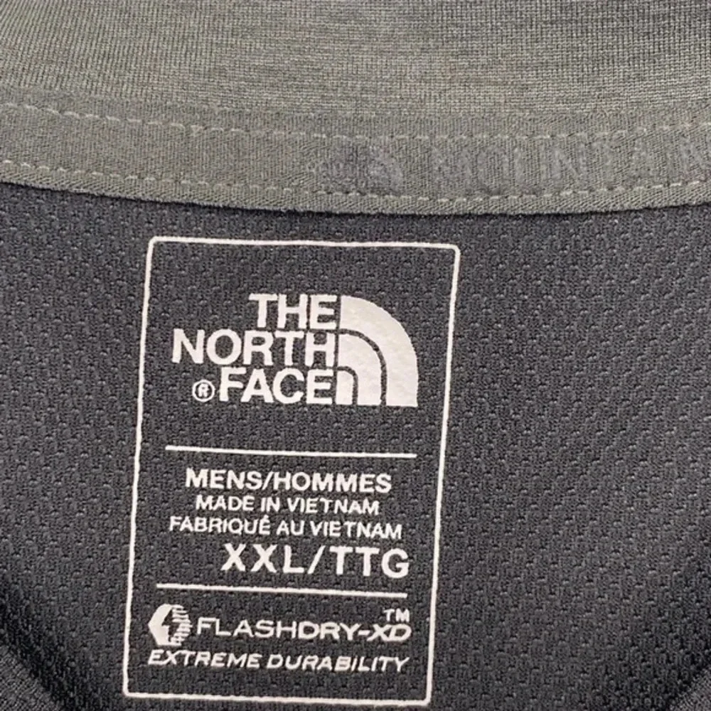 The‎ North Face Men's Flash-XD Athletic T-Shirt 2XL Gray Black Short Sleeve Tee